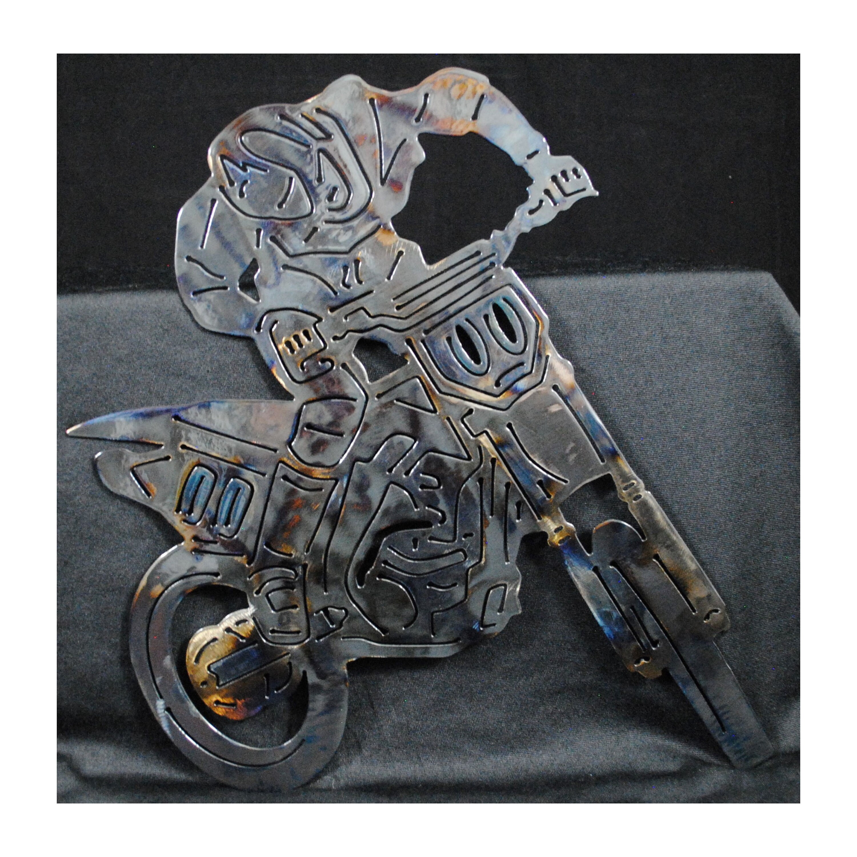 Dirt Bike Racer FTX Metal Wall Art Etsy