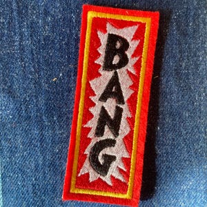 Embroidered ‘Bang’ Western style patch