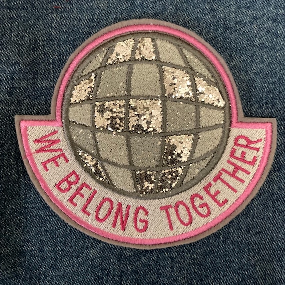 Harry Styles Inspired Embroidered Patch – Disco Ball “We Belong Together”, UK Made