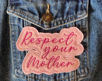 Harry Styles Inspired “Respect Your Mother” Handmade Embroidered Patch