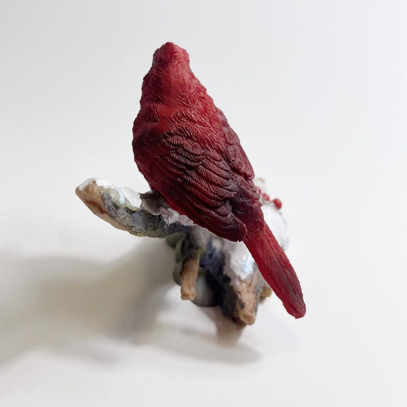 Red Cardinal Bird - Collectible Figurine Miniature 3.5