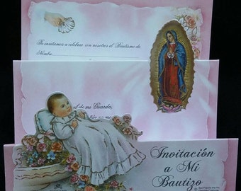 Invitaciones A Mi Bautizo (Spanish Baptism Christening Invitacions), Favors