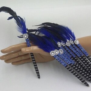 10 Black,Blue  Feather PEN Favors for Table Weddings, Sweet 16, Bridal Shower, Quinceañera, Guest Book Pen,It&#39;s ready to ship Today ,Boda