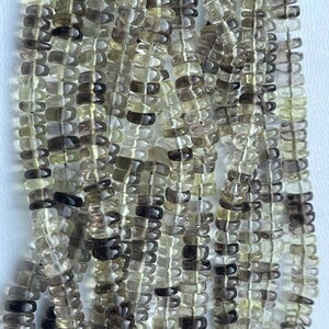 2 fili di perline Rondelle Bio Lemon 5mm dimensione 8" lunghezza ogni trefolo