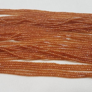 2 strands of SPECESSORITE GARNET rondelle fact 2mm 13&quot; each