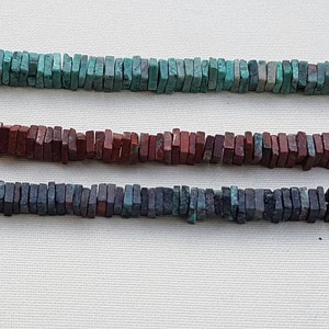 2 Stränge der CUPPRIC CHRYSOKOLL Plätze 4-6mm 8&quot;
