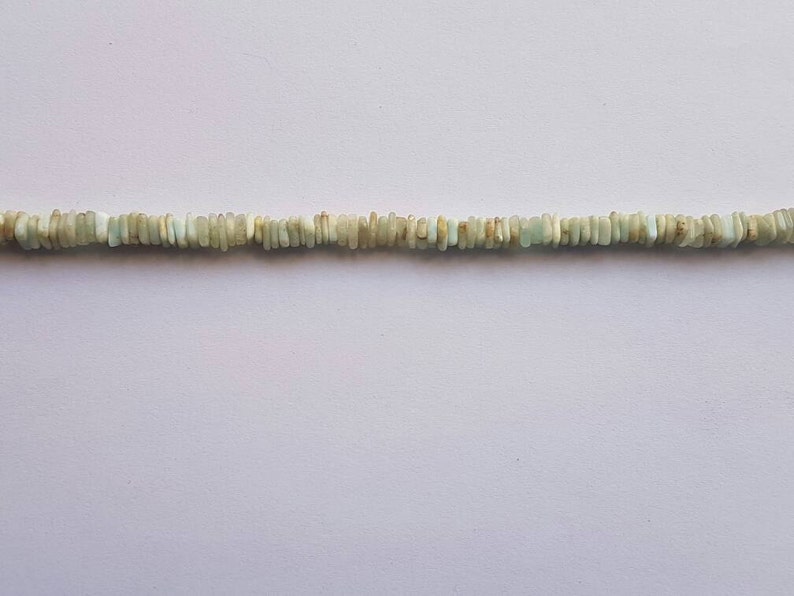 3 strands of Aragonite blue square 4-6mm 8