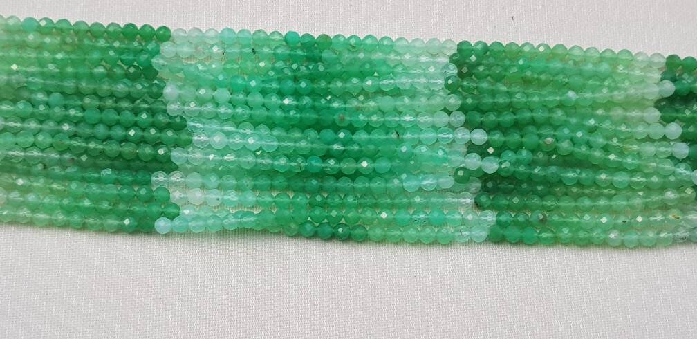 4-9.5mm Chrysoprase Plain Rondelle Beads 18 inch 118 pieces A