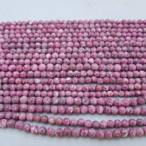 Bead Thulite plain round 5 mm 10&quot; each