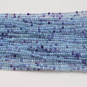 5 ciocche di FLUORITE fact rondelle 2mm 13 "ogni AAAgrade