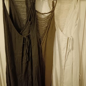 Cotton greek/ roman / Viking Dress: Celtic Medieval Elven Style image 3