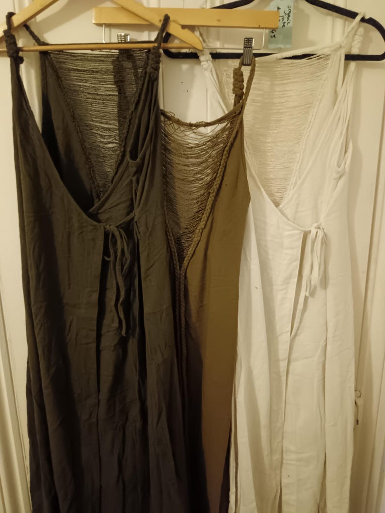 Cotton greek/ roman / Viking Dress: Celtic Medieval Elven Style image 3