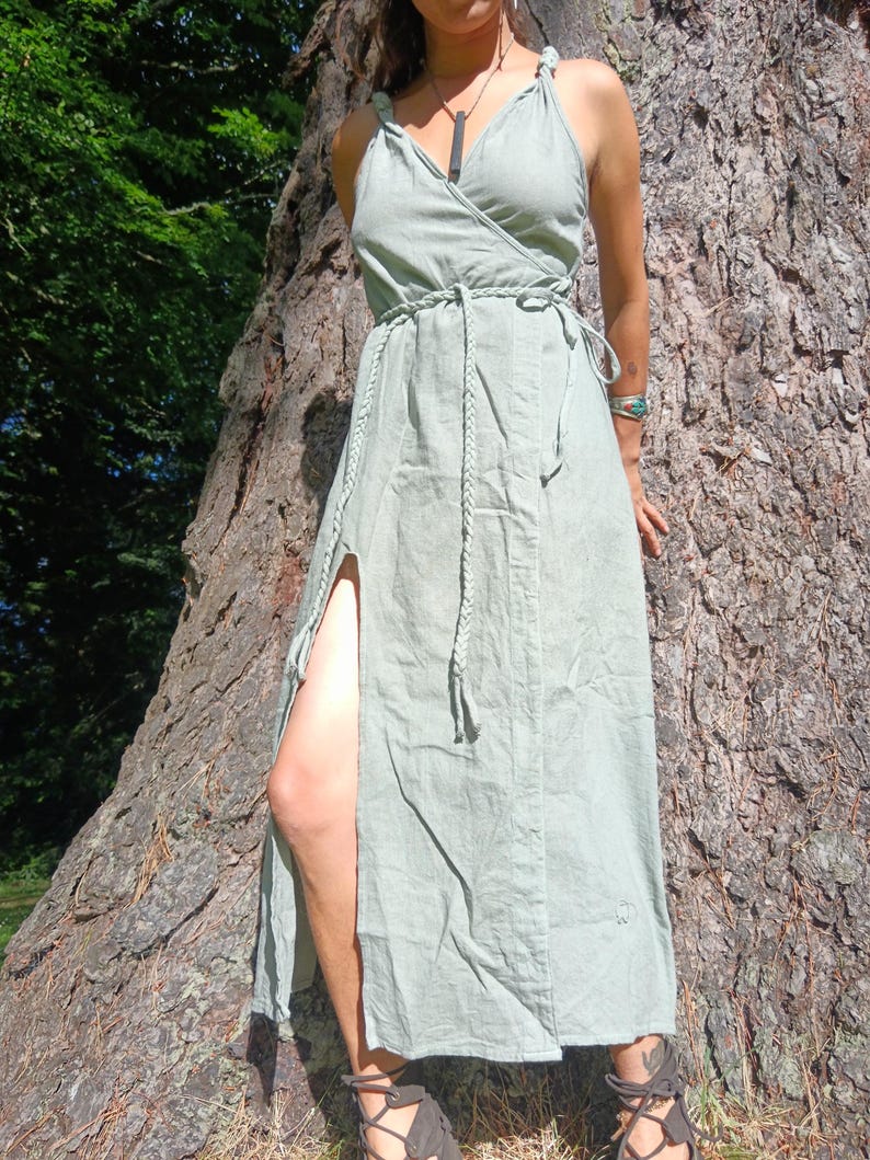 Cotton greek/ roman / Viking Dress: Celtic Medieval Elven Style image 2