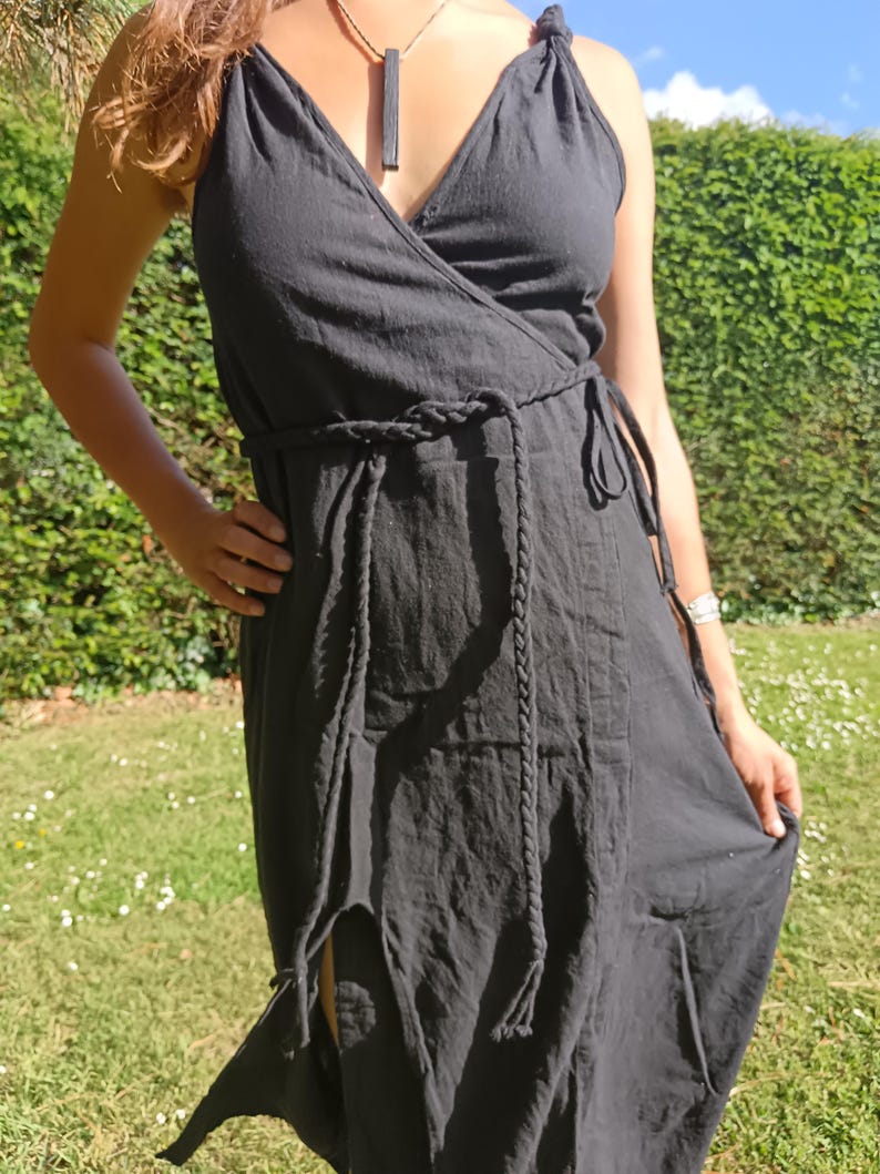 Cotton greek/ roman / Viking Dress: Celtic Medieval Elven Style image 12
