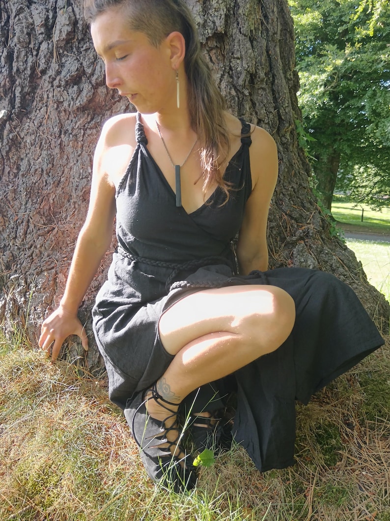 Cotton greek/ roman / Viking Dress: Celtic Medieval Elven Style image 1