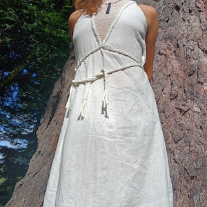 Cotton greek/ roman / Viking Dress: Celtic Medieval Elven Style image 4