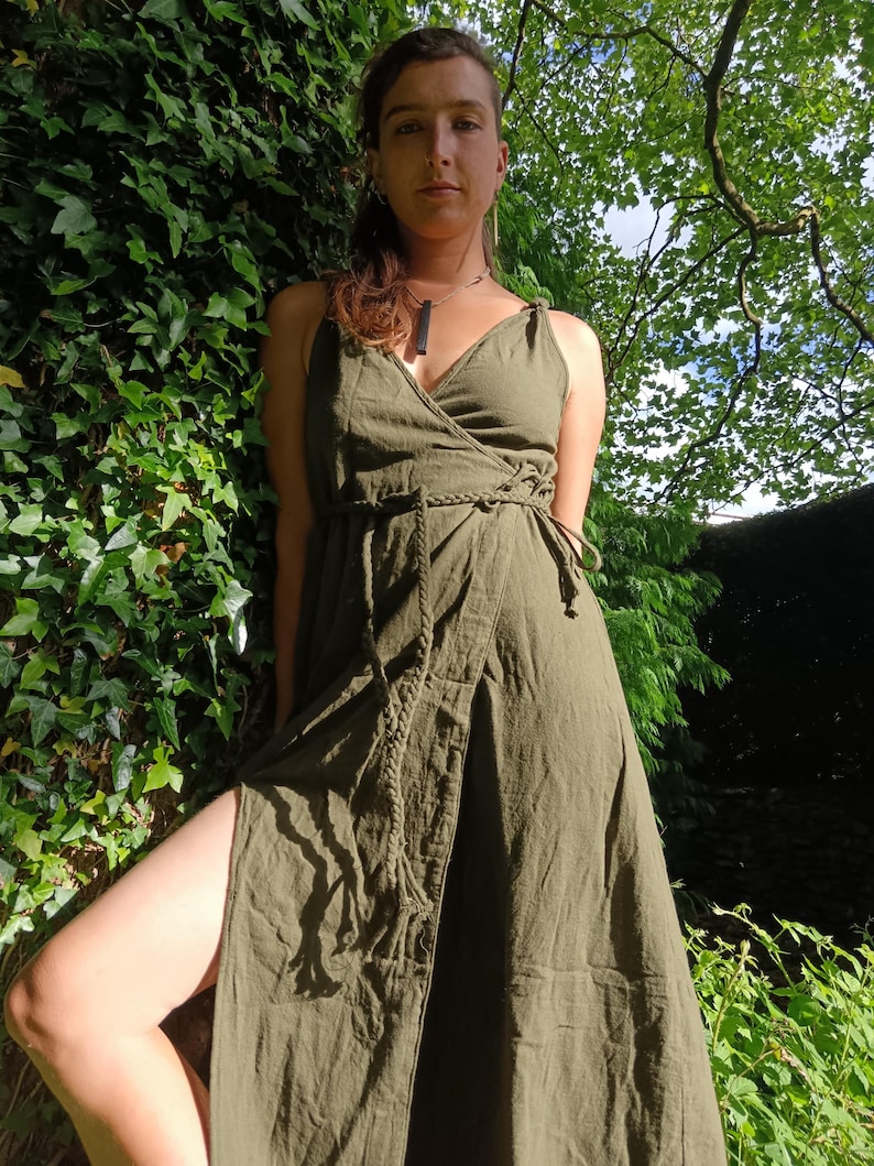 Cotton greek/ roman / Viking Dress: Celtic Medieval Elven Style image 10