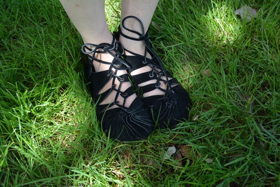 black festival sandals