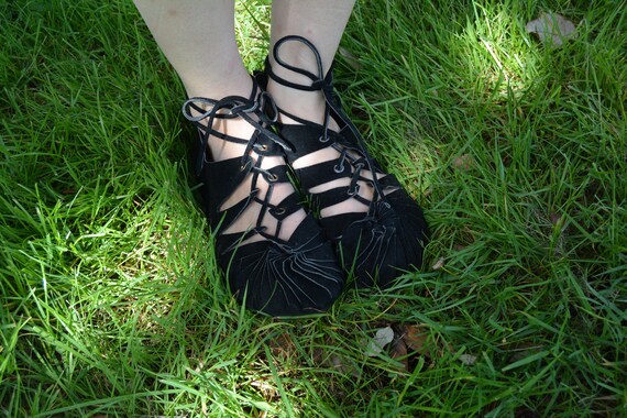 black festival sandals