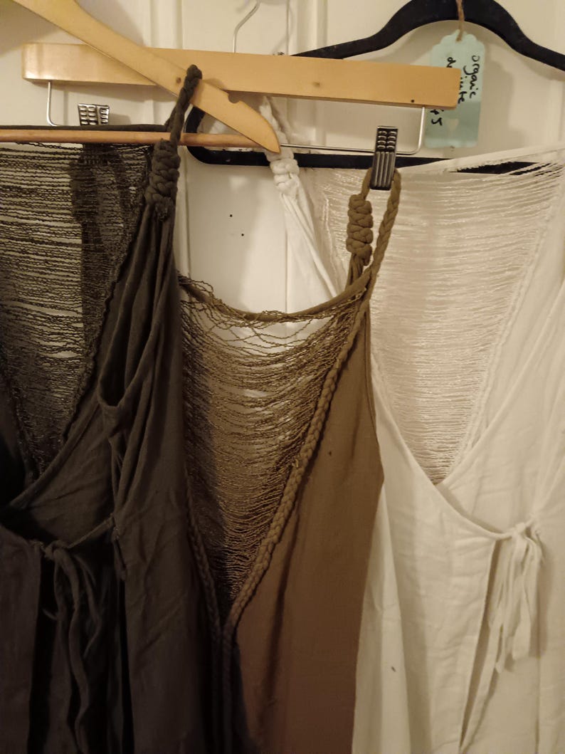Cotton greek/ roman / Viking Dress: Celtic Medieval Elven Style image 6