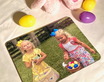 Custom Photo Easter Puzzle: Personalized Wood Jigsaw (8x10, 16-Piece)
