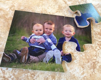 Personalized Photo Wood Puzzle: Hand-Cut Keepsake Gift (5x7, 6-Piece)