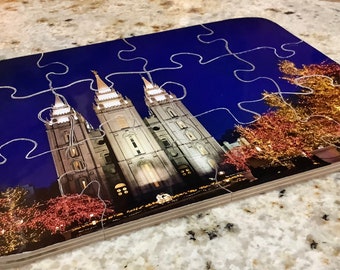 Salt Lake Temple custom Church of Jesus Christ CTR temple puzzle