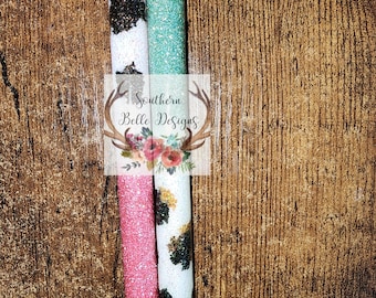 Cow Print Glitter Pens