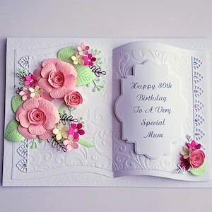 Old English Co. Special For Her - Pink Flower 65th Birthday Card