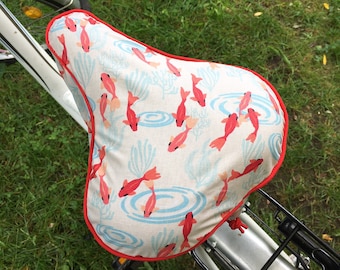 protection selle de vélo water repellent/ Water repellent bike seat cover / Sattel Bezug / oilcloth bicycle seat / Sattelschutz