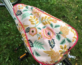 bicycle saddle protection / Water repellent bike seat cover / wasserabweisend / oilcloth bicycle seat / Sattelschutz wasserabweisend