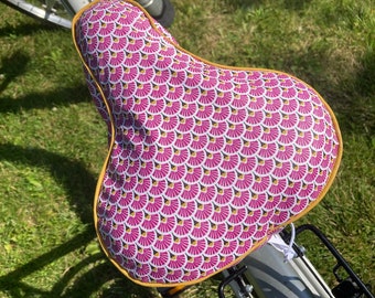 protection selle de vélo / Water repellent bike seat cover / Sattel Bezug / oilcloth bicycle seat / Sattelschutz wasserabweisend