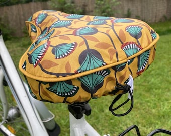 protection selle de vélo déperlant/ water repellent  bike seat cover / oilcloth bicycle seat / Sattelschutz Wasserabweisend