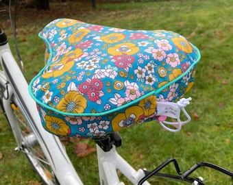 protection selle de vélo / Water repellent bike seat cover / Sattel Bezug / oilcloth bicycle seat / Sattelschutz wasserabweisend