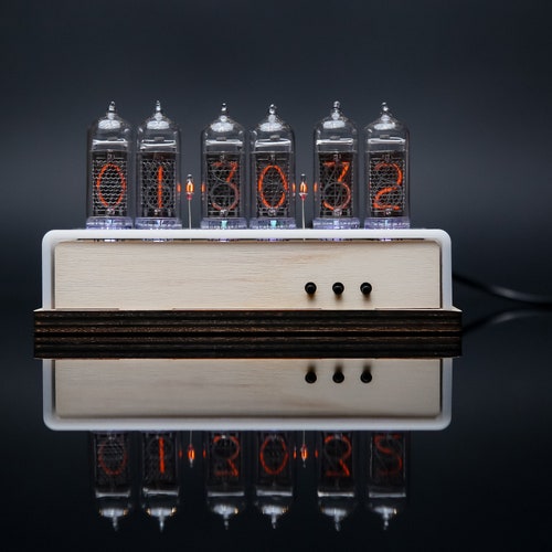 IN14 Nixie Tube Clock Assembled With ENCLOSURE and Adapter Etsy