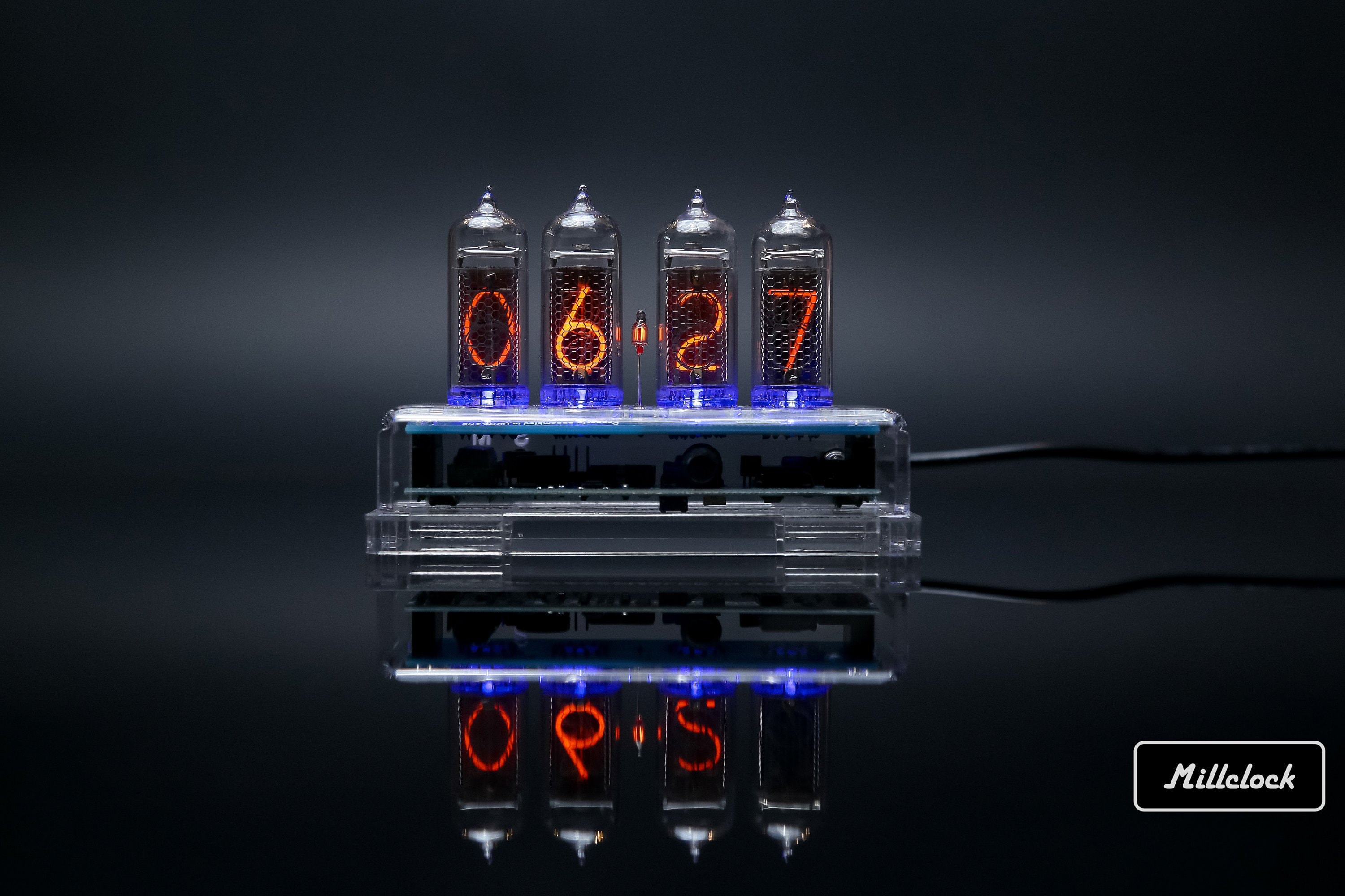 IN14 Nixie Tube Clock Assembled With ENCLOSURE and Adapter Etsy