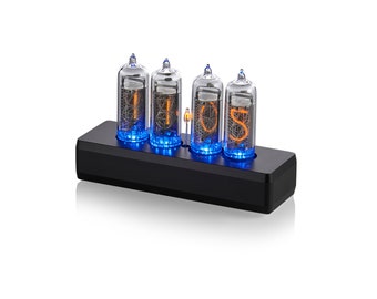 Nixie Tube Clock on 4 IN-14 Tubes || Assembled Aluminium Case Black Colour 4 tubes