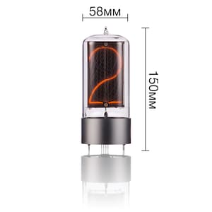 ZIN70 Z568M Z5680M New Nixie Tube mat aluminium Base 58 mm diameter of the tube image 2