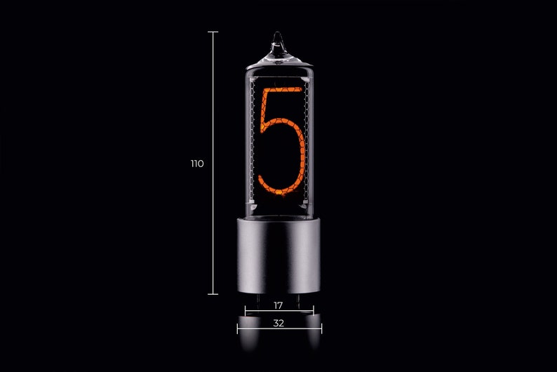 ZIN18 IN-18 New Nixie Tube Aluminium Base New Production in the World Bigger size image 2