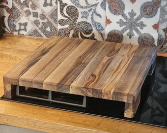 Hand made cutting board stove cover