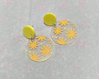 Acrylic hand painted dangle