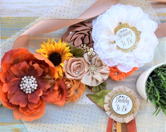 flower sash belt for baby shower