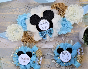 Boy Baby Shower, Maternity Sash, Mommy To Be Pin Ribbon, Boy Theme Baby Shower, Daddy To Be, Baby Shower Gift, Custom