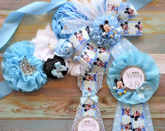 mickey baby shower decorations