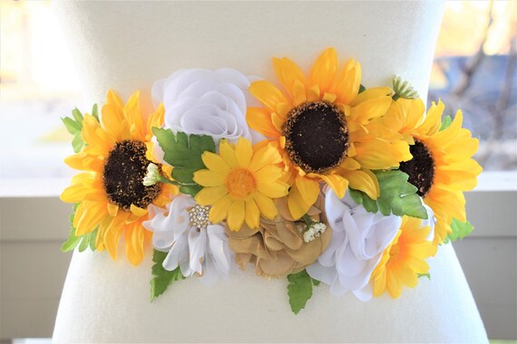 Sunflower Baby Shower, Sunflower Maternity Sash, Sunflower Flower Sash, Sunflower Theme Baby Shower, Sunflower Mommy to Be, Custom Sash