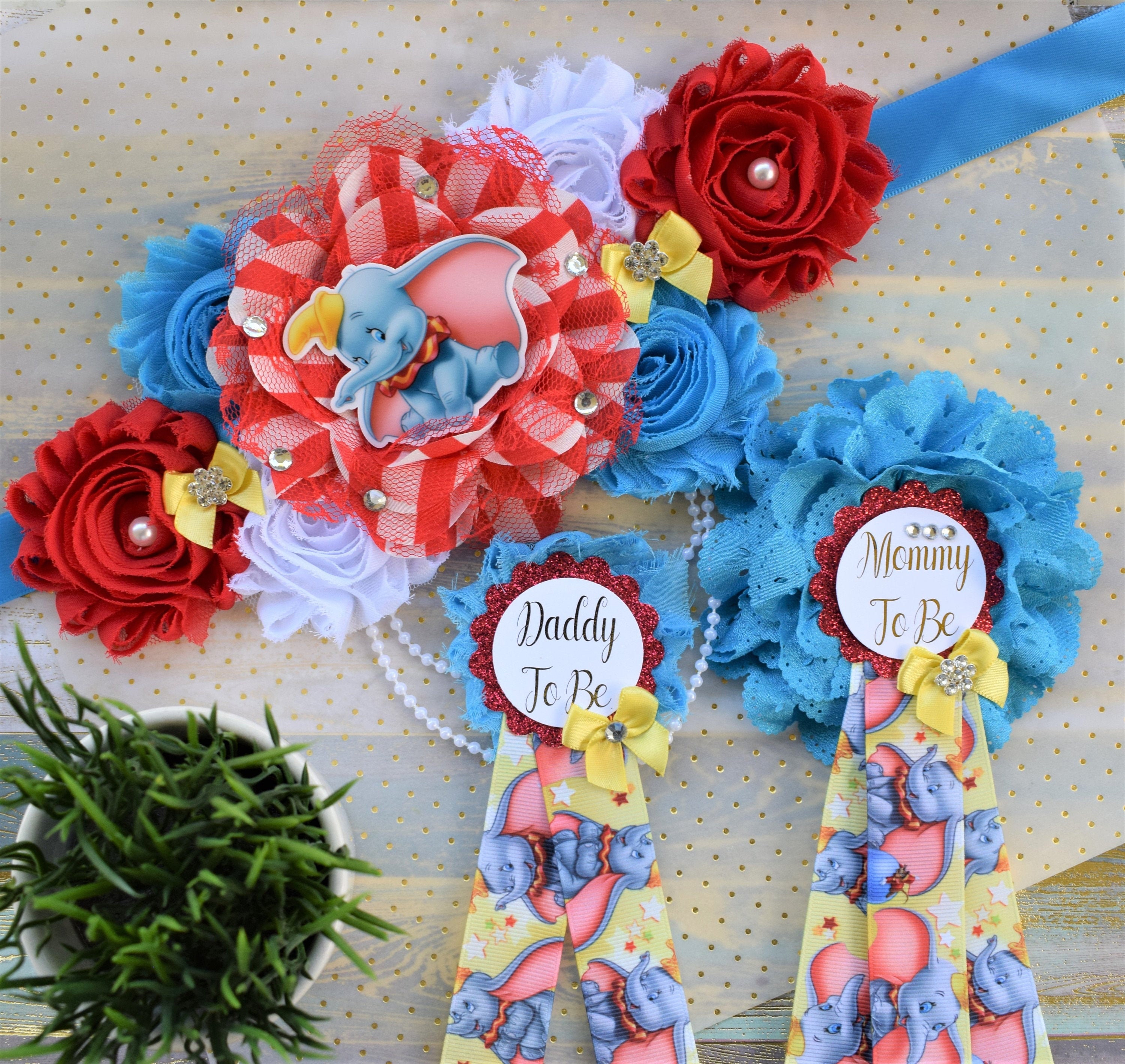 Dumbo Baby Shower Dumbo Maternity Sash Dumbo Elephant Belly Etsy