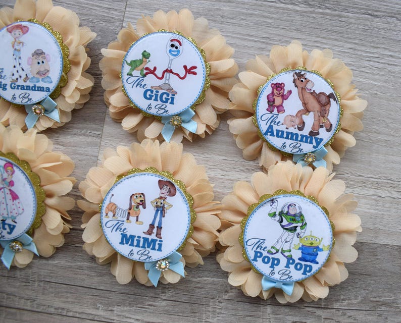 Cowboy Sheriff Woody Baby Shower, Maternity Sash, Mommy To Be Pin, Daddy To Be Pin, Custom Baby Shower Set bild 13