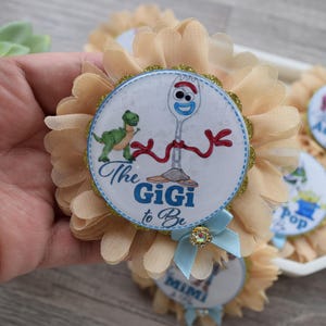 Cowboy Sheriff Woody Baby Shower, Maternity Sash, Mommy To Be Pin, Daddy To Be Pin, Custom Baby Shower Set bild 16