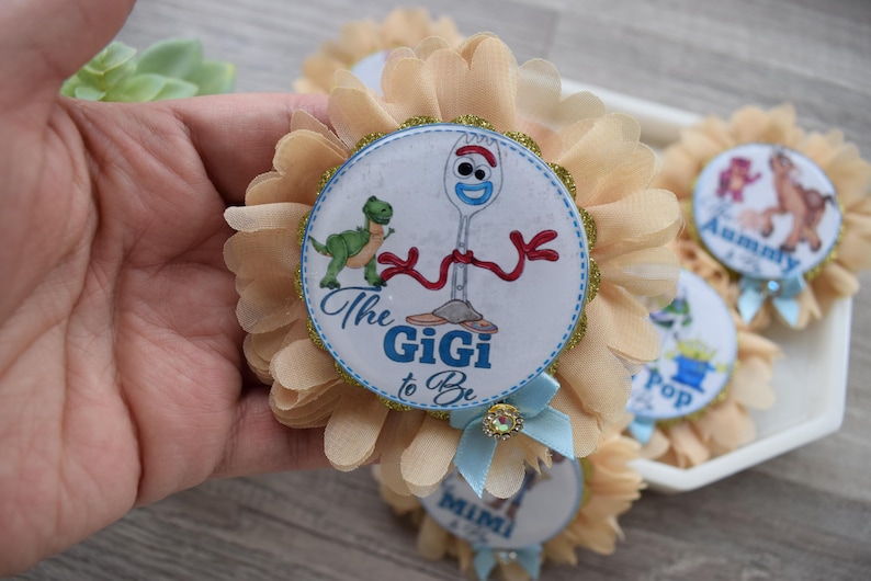 Cowboy Sheriff Woody Baby Shower, Maternity Sash, Mommy To Be Pin, Daddy To Be Pin, Custom Baby Shower Set bild 16