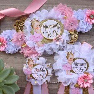 thumbnail image 2 of Baby In Bloom Baby Shower Generic Baby Mama And Baby Papa Sash For Baby Shower,Mom To Be Sash And Dad To Be Sash For Gender Reveal, Boy Or Girl,He Or She Baby 2 of 11